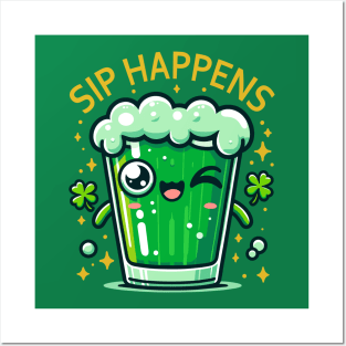 Lucky Brew Smile - St. Paddy's Day Beer Mug Posters and Art